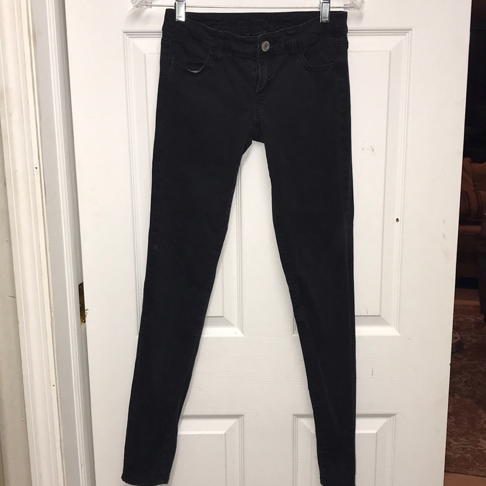 American Eagle Black Washed Out Denim Jeans